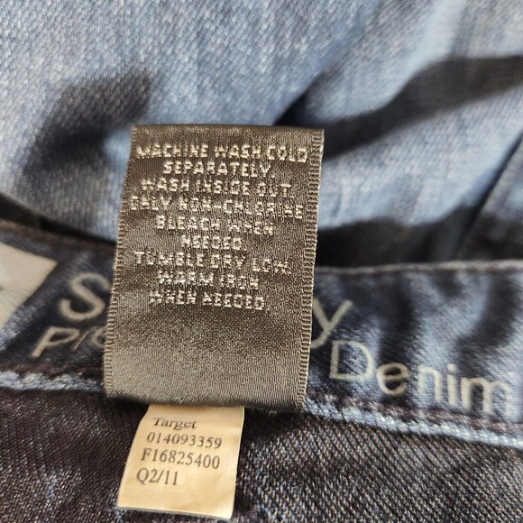 Mossimo Womens Jeans Size 4 Dark Wash Skinny Denim Blue Stretch - Picture 6 of 8